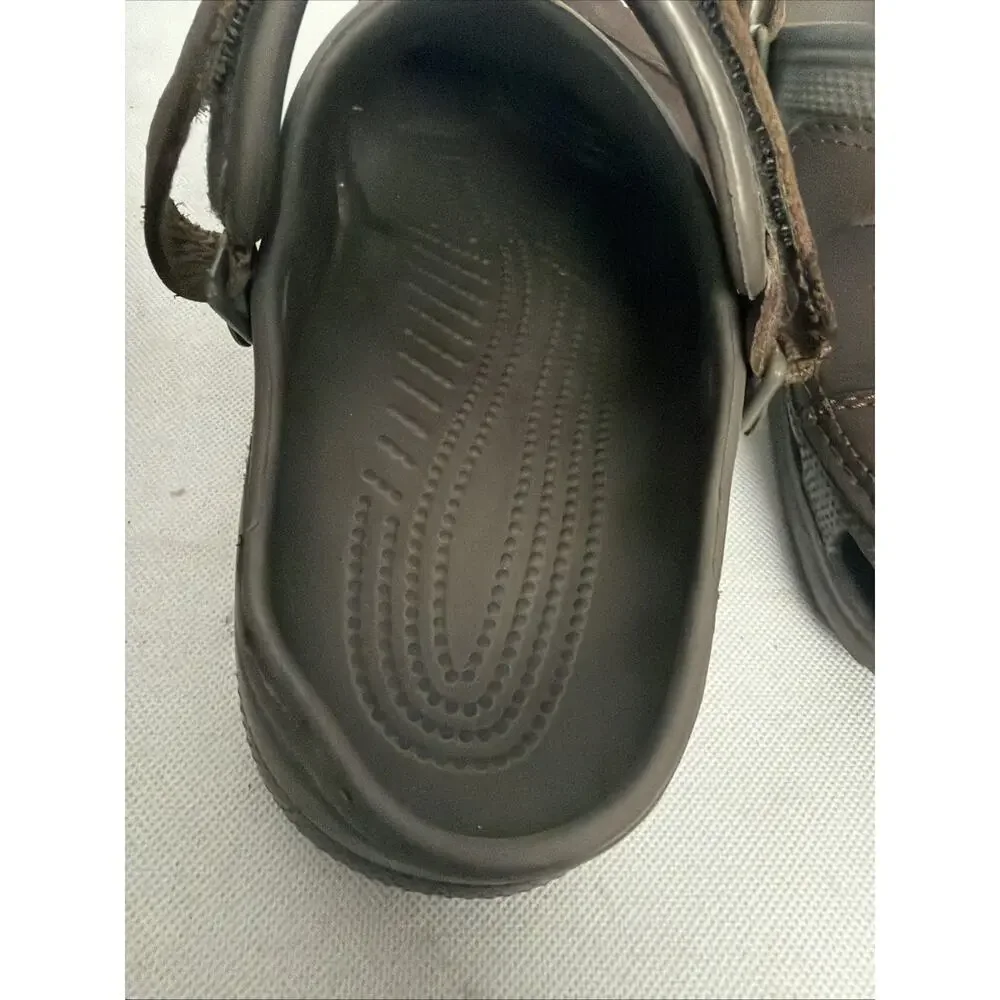 Crocs Yukon Vista II Size 9 Mens 205177 Black Slip On Sports Clogs Womens 11
